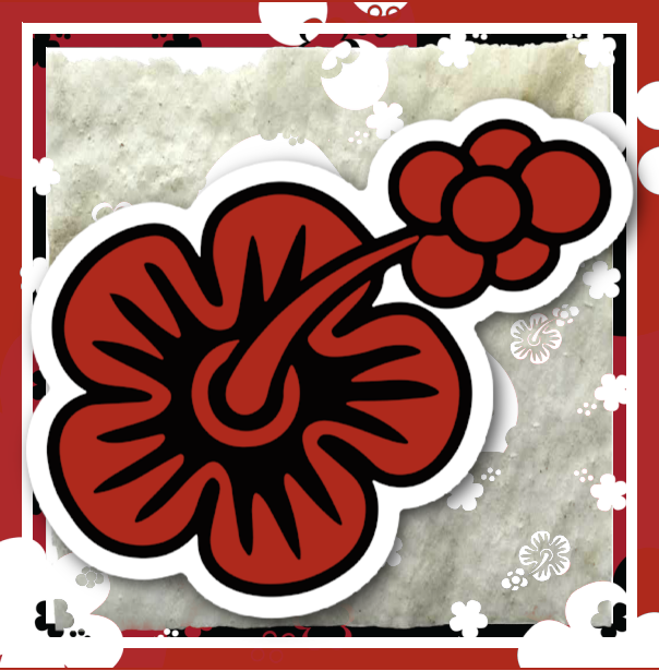 The Akabana Hibiscus Sticker Club