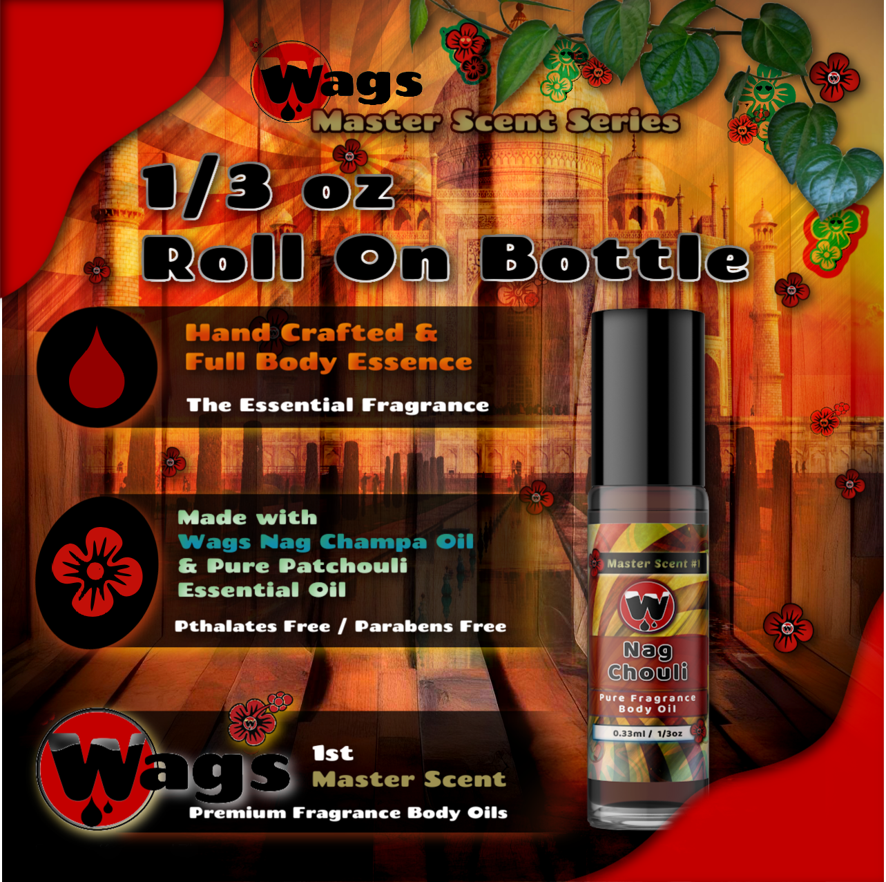 The Original Nag Chouli Premium Essential Fragrance Body Oil