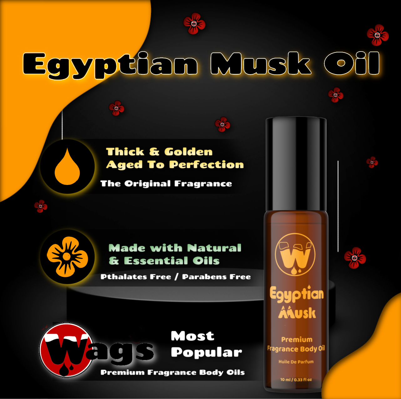 Egyptian Musk Premium Fragrance Body Oil