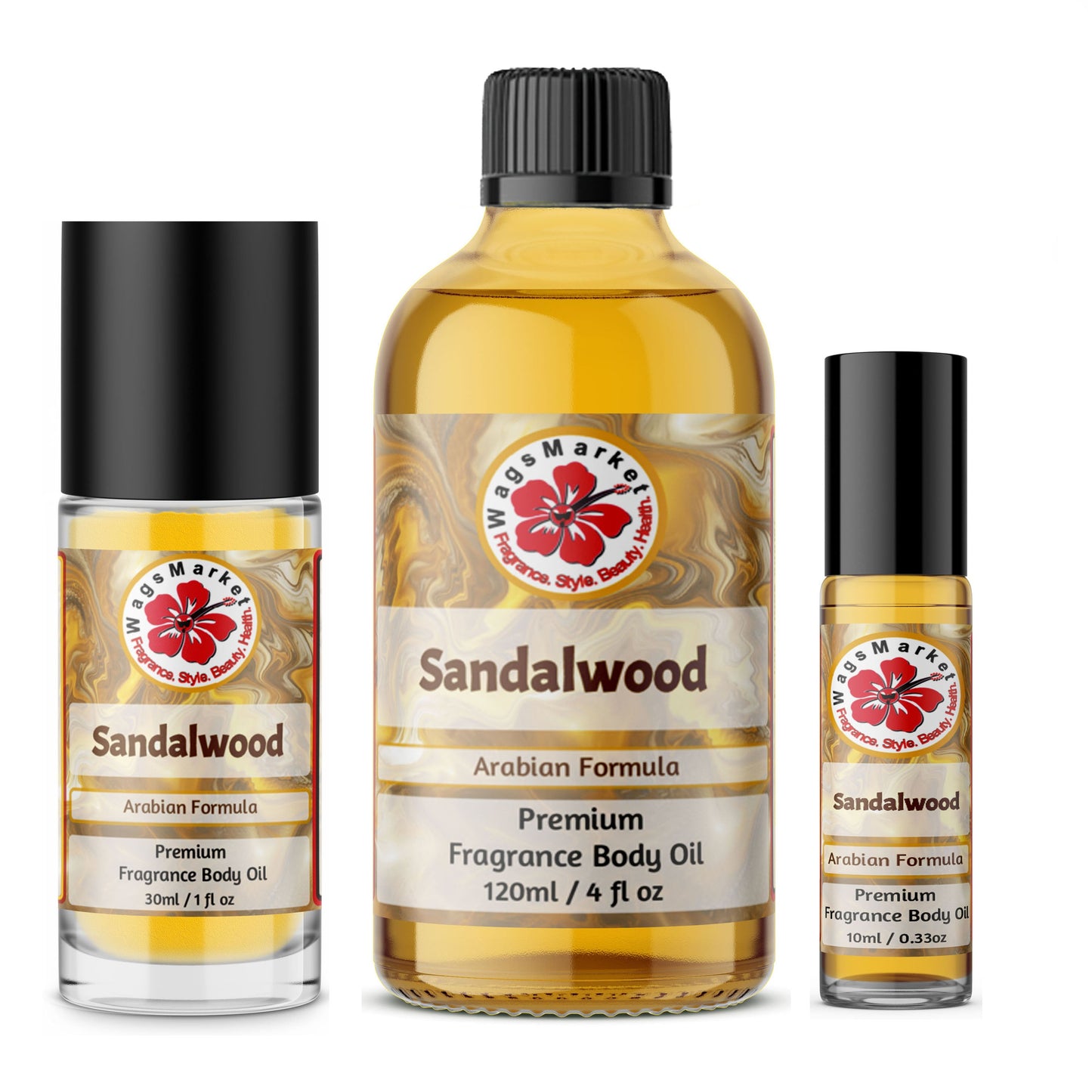 Arabian Sandalwood Premium Fragrance Body Oil