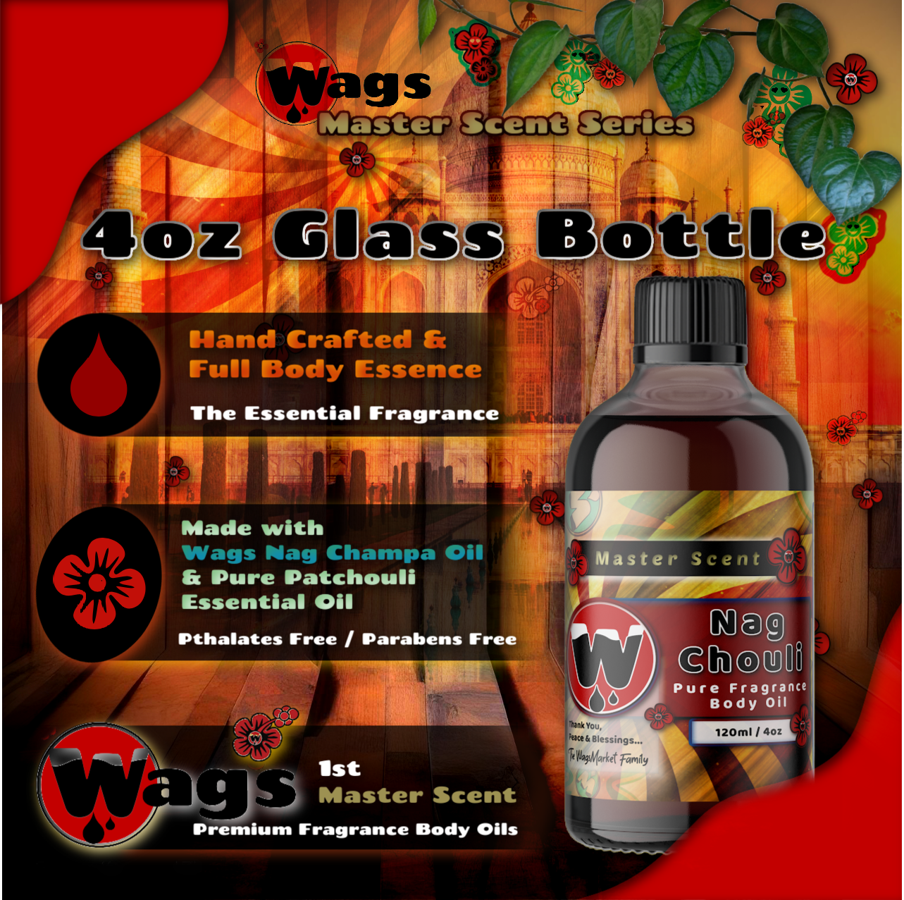 The Original Nag Chouli Premium Essential Fragrance Body Oil